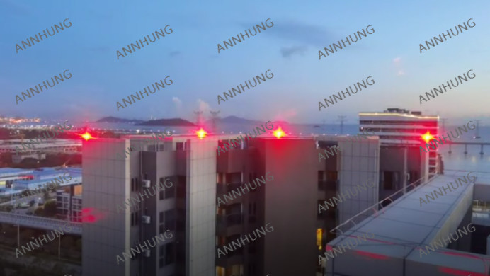 najnowsza sprawa firmy na temat Shenzhen Songmao Bojing projekt rezydencji, LED Średnio intensywny światło przeszkody lotniczej