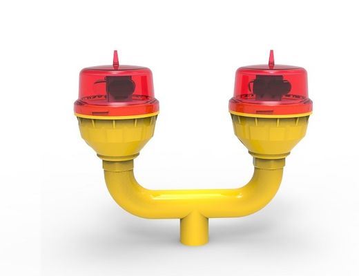 FAA LED podwójne światło przeszkody lotniczej z żywotnością 100 000 godzin LED i 32,5cd Intensywność światła regulowana stabilna / migająca