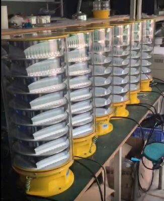 Fabrycznie bezpośrednia, intensywna, wodoodporna lampa przeszkodowa LED IP67 o kącie wiązki 360 stopni i natężeniu 200 000 cd