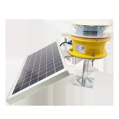 Słoneczne światło przeszkodowe LED czerwone średniej intensywności z obudową ze stopu aluminium IP66 i jasnością ≥2000cd