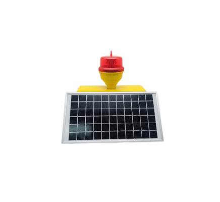 FAA 130m / S LED Solarne światło przeszkodowe Znacznik ostrzegawczy samolotu o niskiej intensywności
